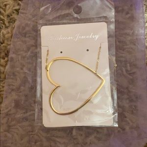 Gold Heart Necklace.